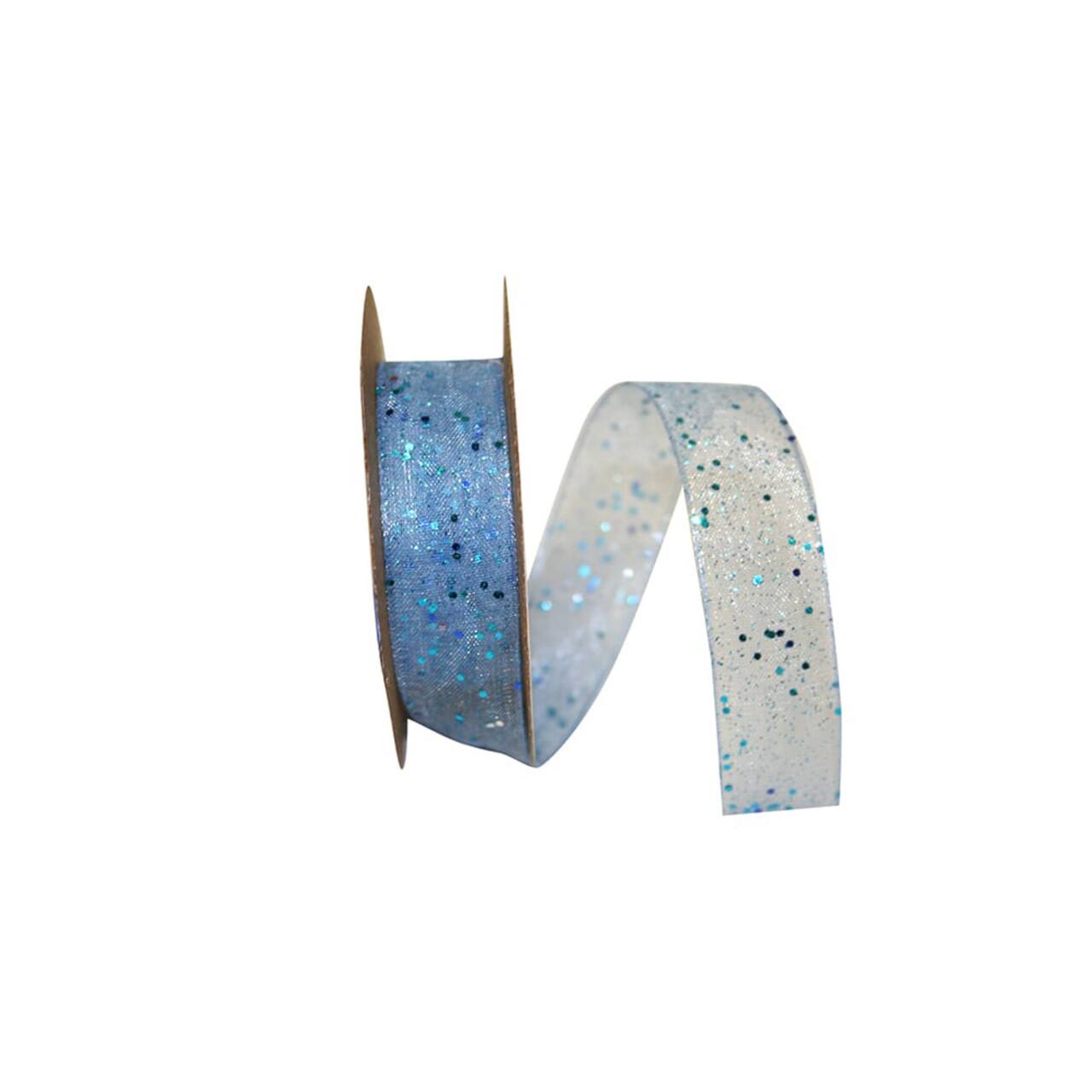 JAM Paper 5/8" x 25yd. Glitter Mono Sheer Ribbon